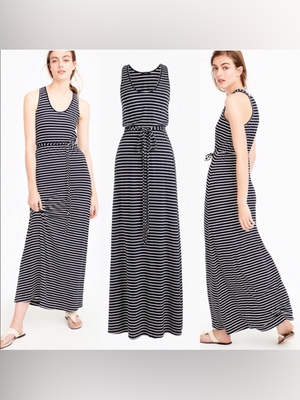 J.Crew Striped Maxi Dress - Picture 1 of 7